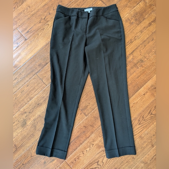 New York & Company Pants - EUC New York & Company Black Trousers Pants Slacks Cuffed Size 4 Average Length